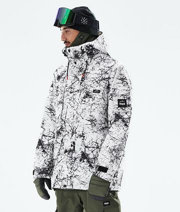 Dope Adept 2021 Uomo Giacche Snowboard Bianche Nere | ITWY2726