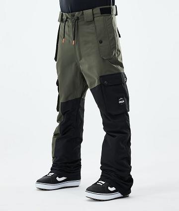 Dope Adept 2021 Uomo Pantaloni Snowboard Verde Oliva Verdi Nere | ITXF2539