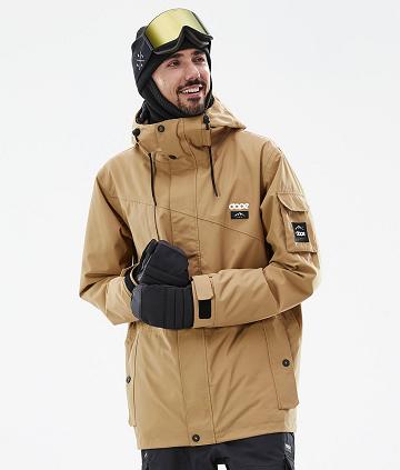 Dope Adept Uomo Giacche Snowboard Oro | ITOR2719