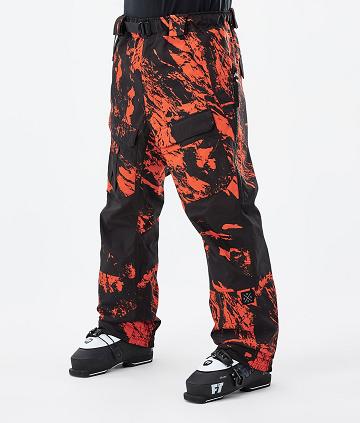 Dope Antek Paint Uomo Pantaloni Da Sci Arancioni | ITVD2615