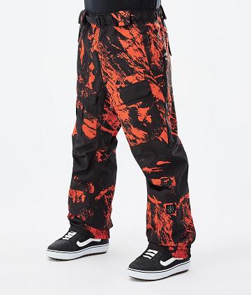 Dope Antek Paint Uomo Pantaloni Snowboard Arancioni | ITIS2552