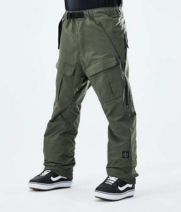 Dope Antek Uomo Pantaloni Snowboard Verde Oliva Verdi | ITZG2540