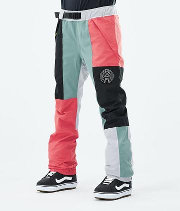 Dope Blizzard LE W Limited Edition Patchwork Donna Pantaloni Snowboard Rosa Verdi | ITJJ3234