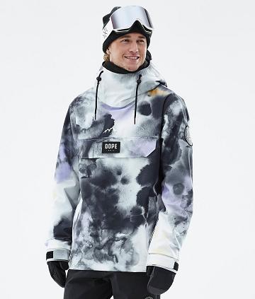 Dope Blizzard Tiedye Uomo Giacche Da Sci Nere Viola | ITRW2919