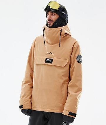 Dope Blizzard Uomo Giacche Snowboard Khaki Gialle | ITJJ2763