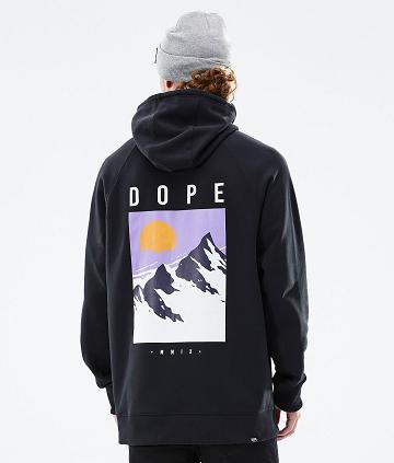 Dope Common Peak Uomo Felpa Con Cappuccio Nere | ITOR3003