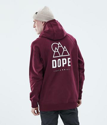 Dope Daily Rise Uomo Felpa Con Cappuccio Bordeaux | ITLH3019