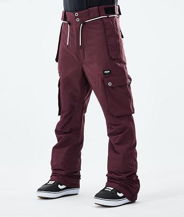 Dope Iconic 2021 Uomo Pantaloni Snowboard Bordeaux | ITVD2589