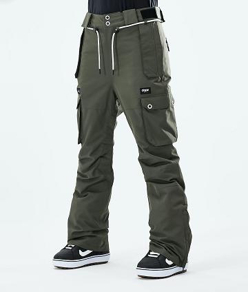 Dope Iconic W 2021 Donna Pantaloni Snowboard Verde Oliva Verdi | ITGL3281