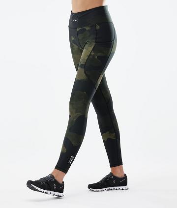 Dope Lofty Tech Donna Leggings Verdi Camouflage | ITUT3802