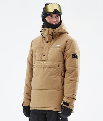 Dope Puffer Uomo Giacche Snowboard Oro | ITDN2812