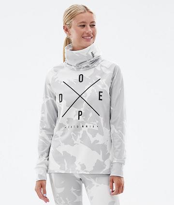 Dope Snuggle W 2X-Up Donna Maglia Termica Grigie Camouflage | ITPQ3896