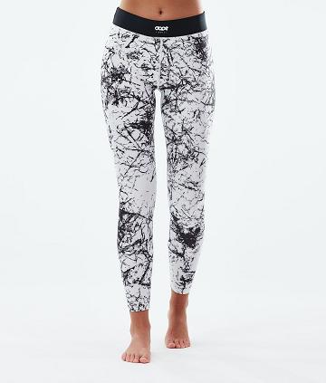 Dope Snuggle W 2X-Up Donna Pantaloni Termici Bianche Nere | ITOR3904