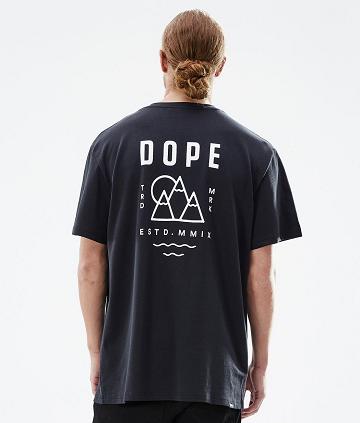 Dope Standard Summit Uomo Magliette Nere | ITFM2998