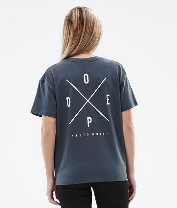 Dope Standard W 2X-Up Donna Magliette Blu | ITOR3775