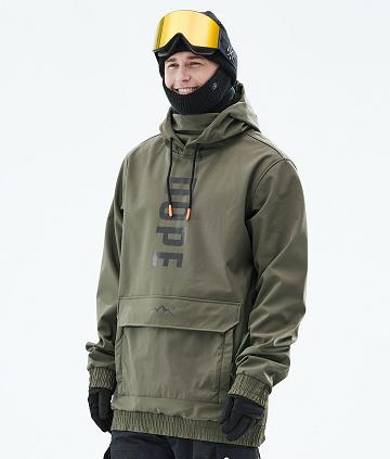 Dope Wylie OG Uomo Giacche Snowboard Verde Oliva Verdi | ITNB2826