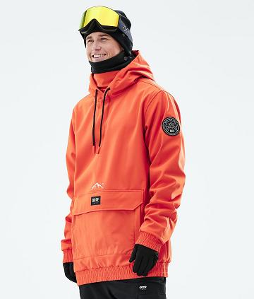 Dope Wylie Patch Uomo Giacche Snowboard Arancioni | ITVD2828