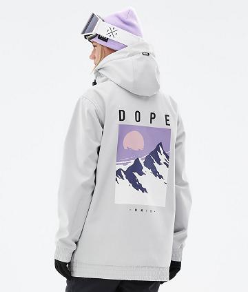 Dope Yeti W Peak Donna Giacche Da Sci Corallo Grigie | ITLH3712