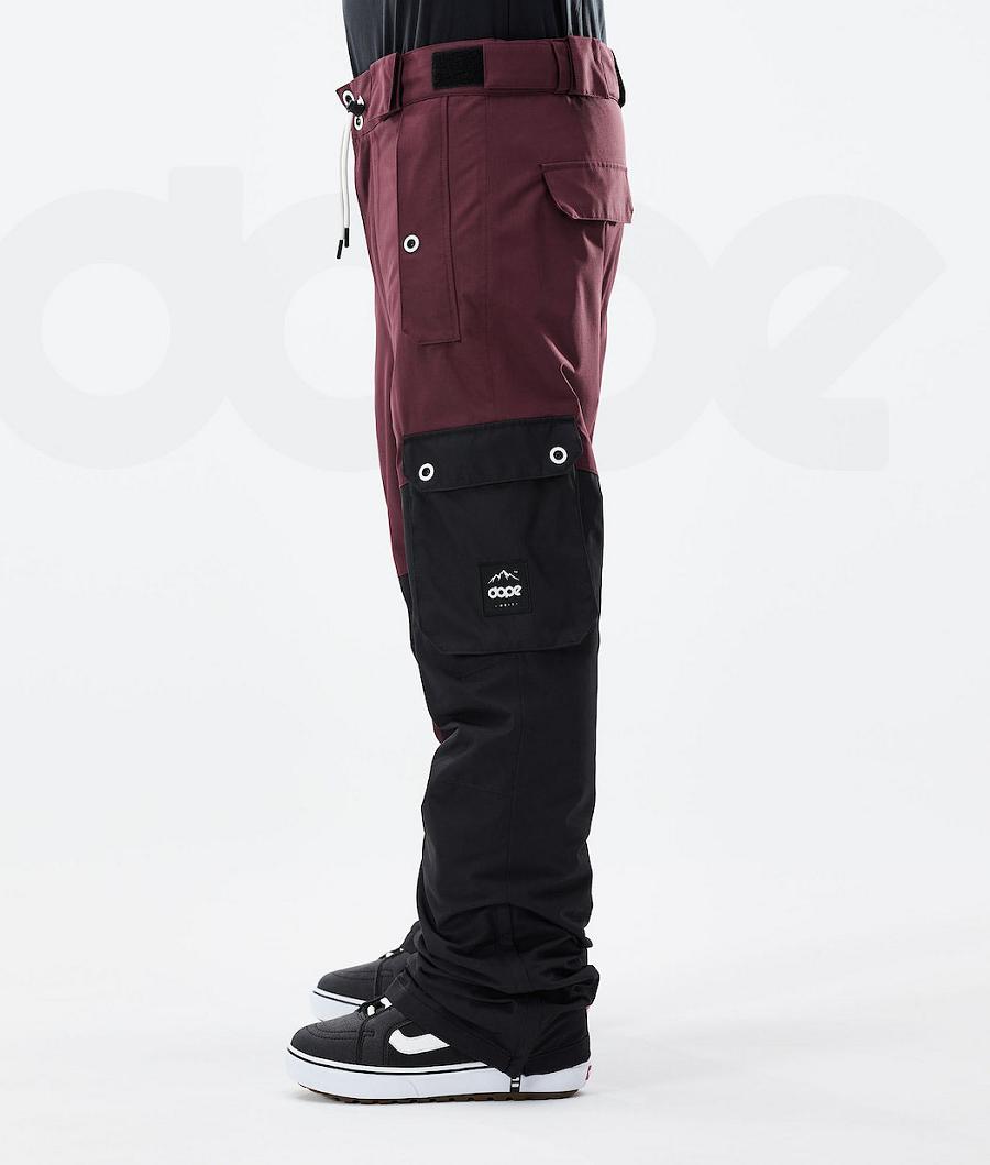 Dope Adept 2021 Uomo Pantaloni Snowboard Bordeaux Nere | ITCE2538