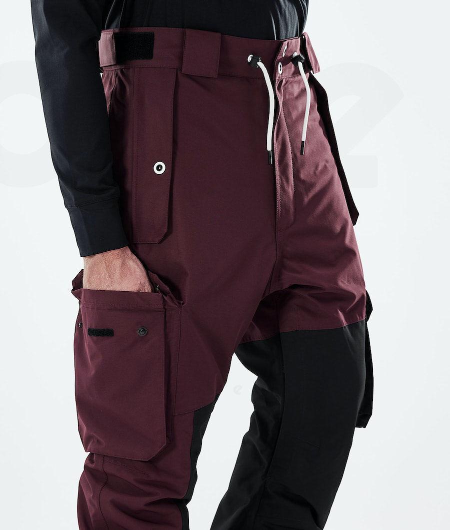 Dope Adept 2021 Uomo Pantaloni Snowboard Bordeaux Nere | ITCE2538