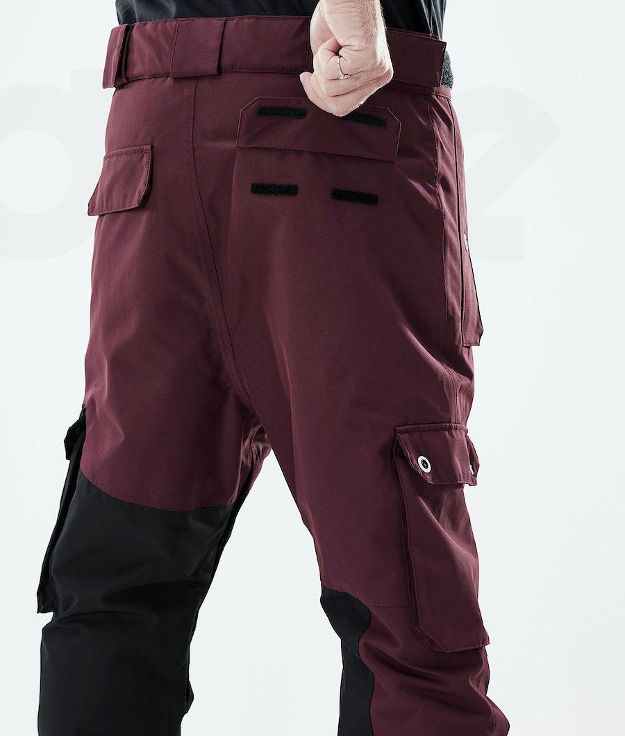 Dope Adept 2021 Uomo Pantaloni Snowboard Bordeaux Nere | ITCE2538