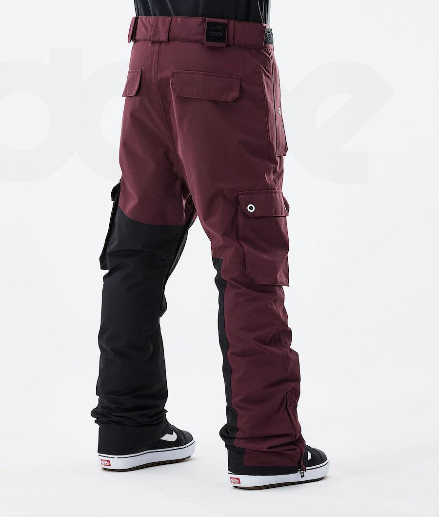 Dope Adept 2021 Uomo Pantaloni Snowboard Bordeaux Nere | ITCE2538