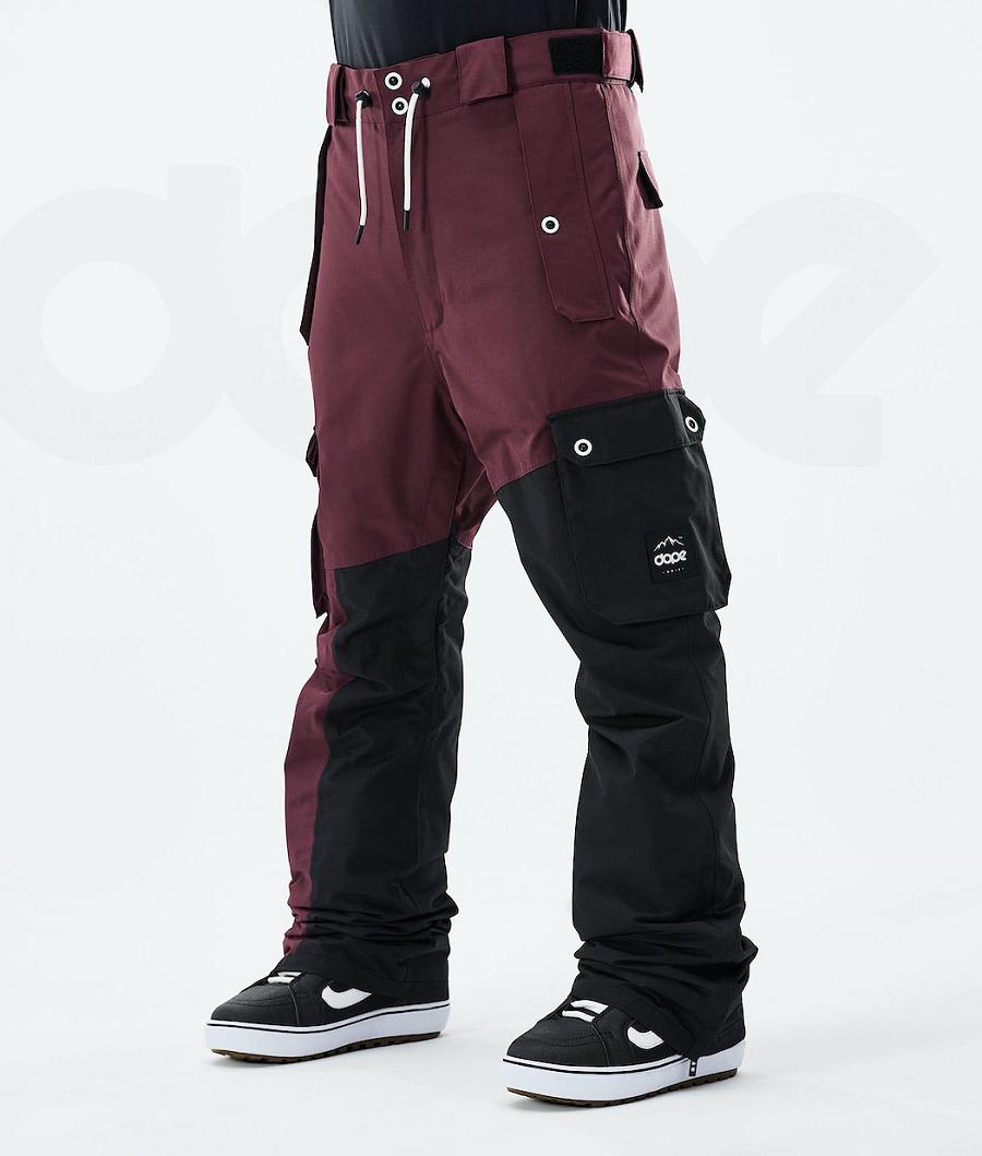 Dope Adept 2021 Uomo Pantaloni Snowboard Bordeaux Nere | ITCE2538