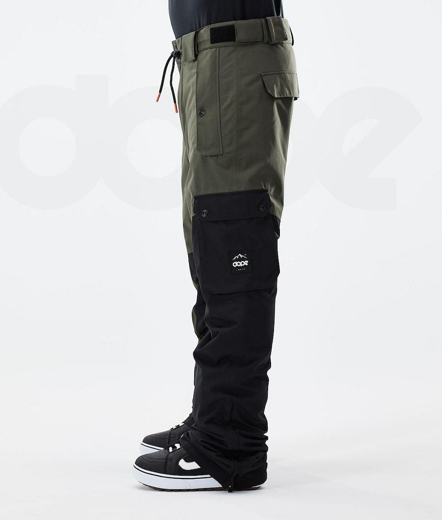 Dope Adept 2021 Uomo Pantaloni Snowboard Verde Oliva Verdi Nere | ITXF2539