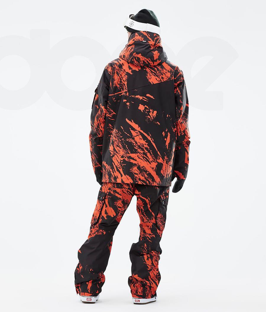 Dope Adept Paint Uomo Giacche Snowboard Arancioni | ITXF2733