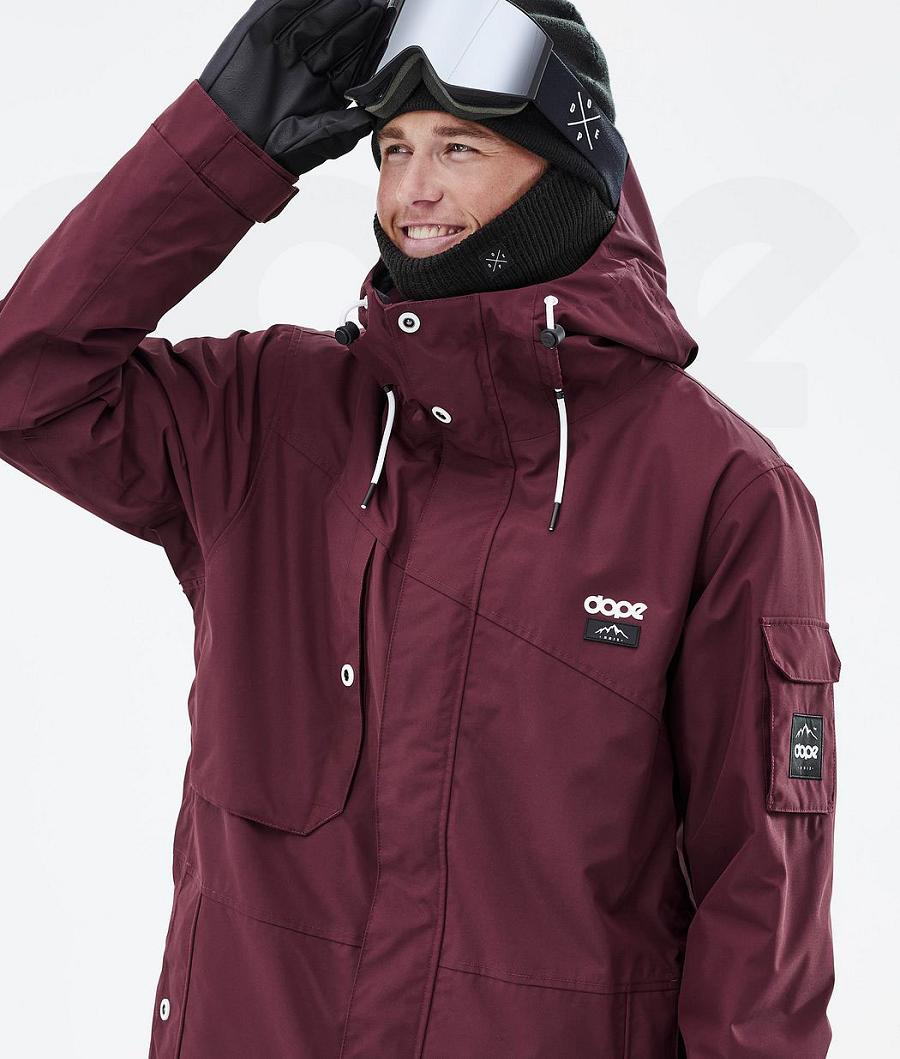 Dope Adept Uomo Giacche Snowboard Bordeaux | ITPQ2718