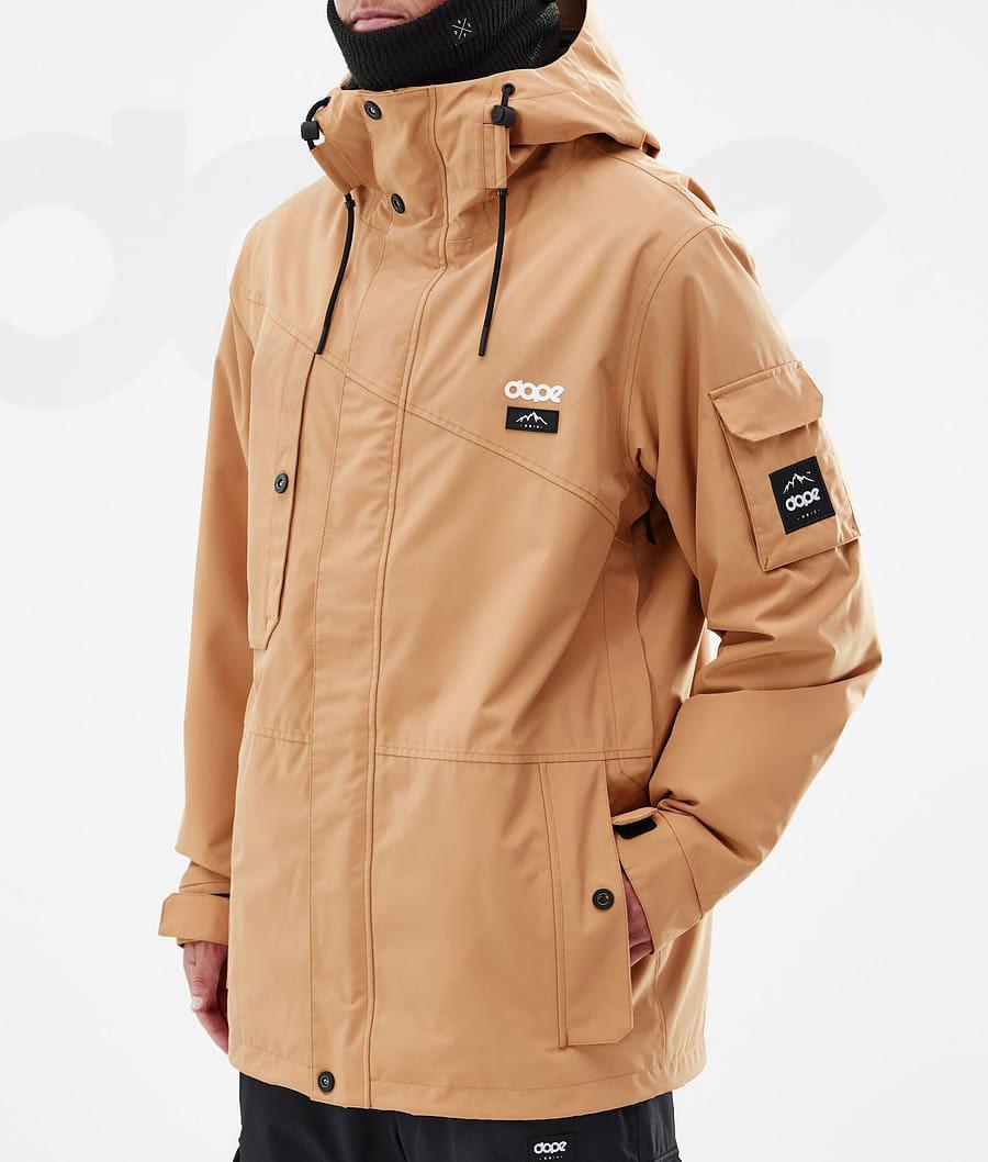 Dope Adept Uomo Giacche Snowboard Khaki Gialle | ITDN2715