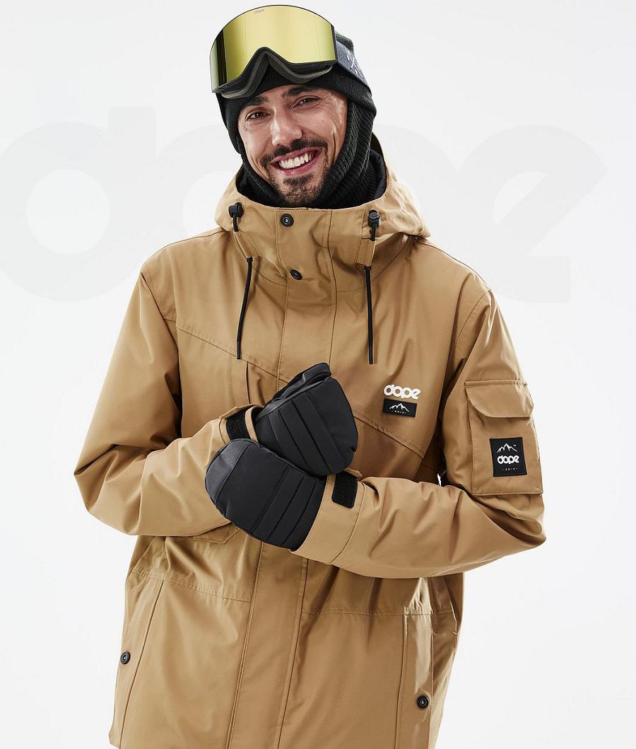 Dope Adept Uomo Giacche Snowboard Oro | ITOR2719