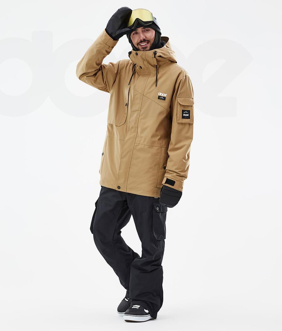 Dope Adept Uomo Giacche Snowboard Oro | ITOR2719