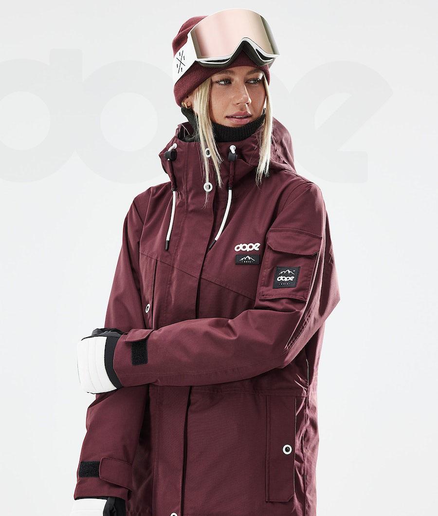 Dope Adept W 2021 Donna Giacche Snowboard Bordeaux | ITZG3399