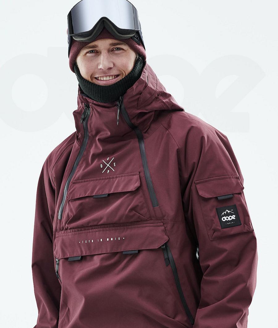 Dope Akin 2019 Uomo Giacche Snowboard Bordeaux | ITAP2743