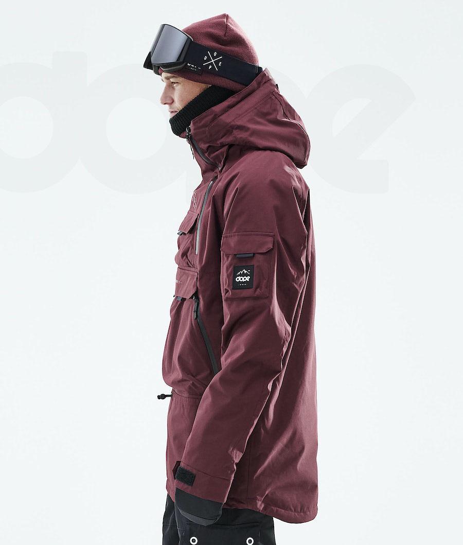 Dope Akin 2019 Uomo Giacche Snowboard Bordeaux | ITAP2743