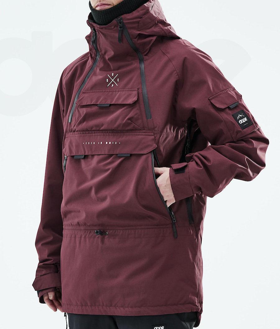 Dope Akin 2019 Uomo Giacche Snowboard Bordeaux | ITAP2743