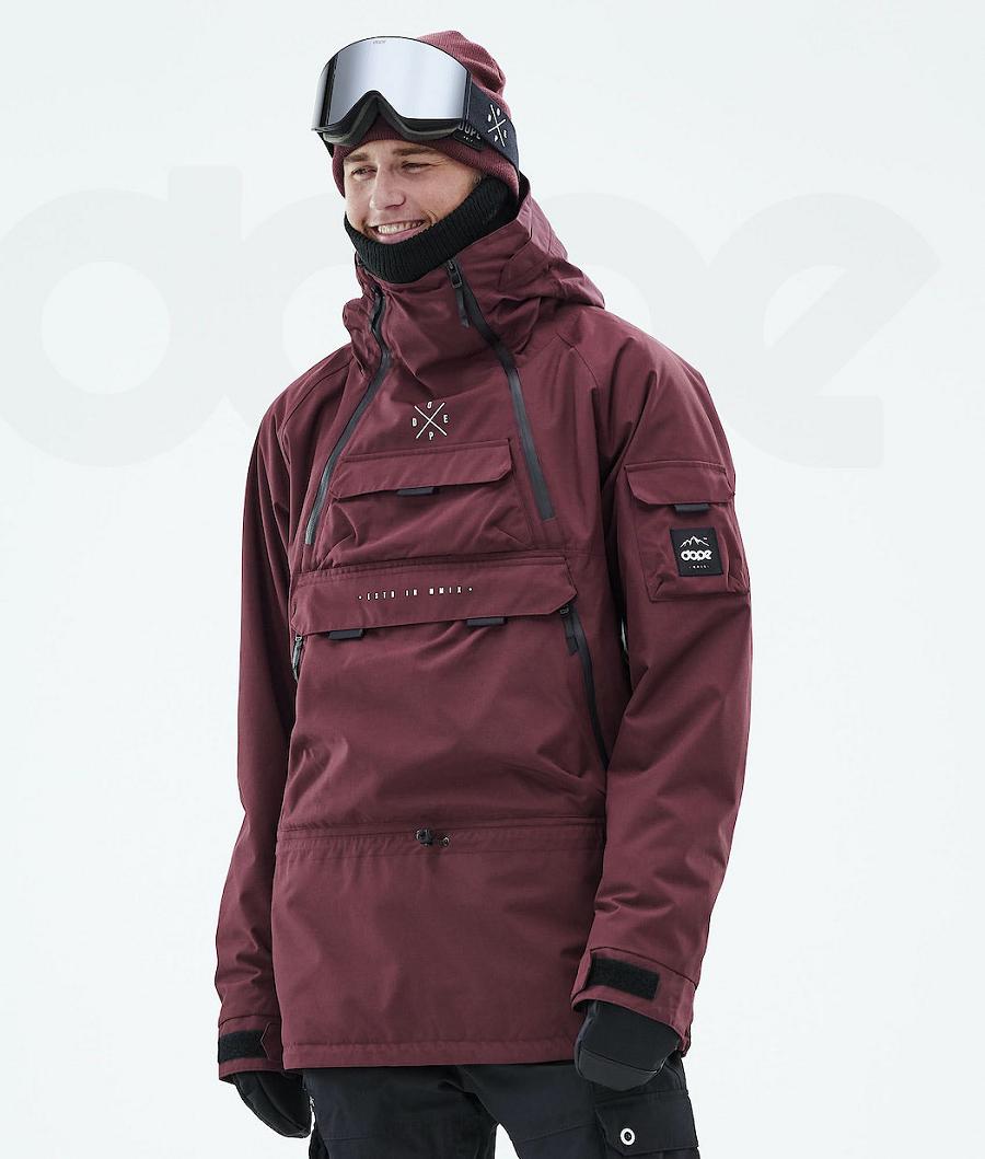 Dope Akin 2019 Uomo Giacche Snowboard Bordeaux | ITAP2743