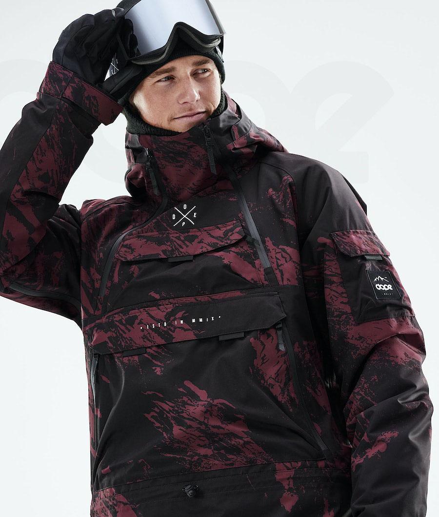 Dope Akin 2021 Paint Uomo Giacche Snowboard Bordeaux | ITRW2750