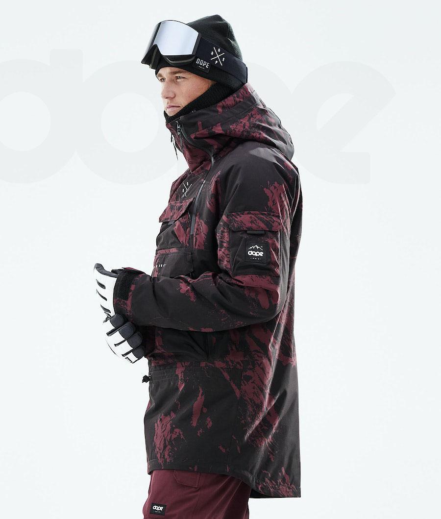 Dope Akin 2021 Paint Uomo Giacche Snowboard Bordeaux | ITRW2750