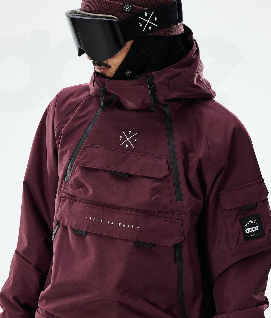 Dope Akin 2021 Uomo Giacche Snowboard Bordeaux | ITIS2746