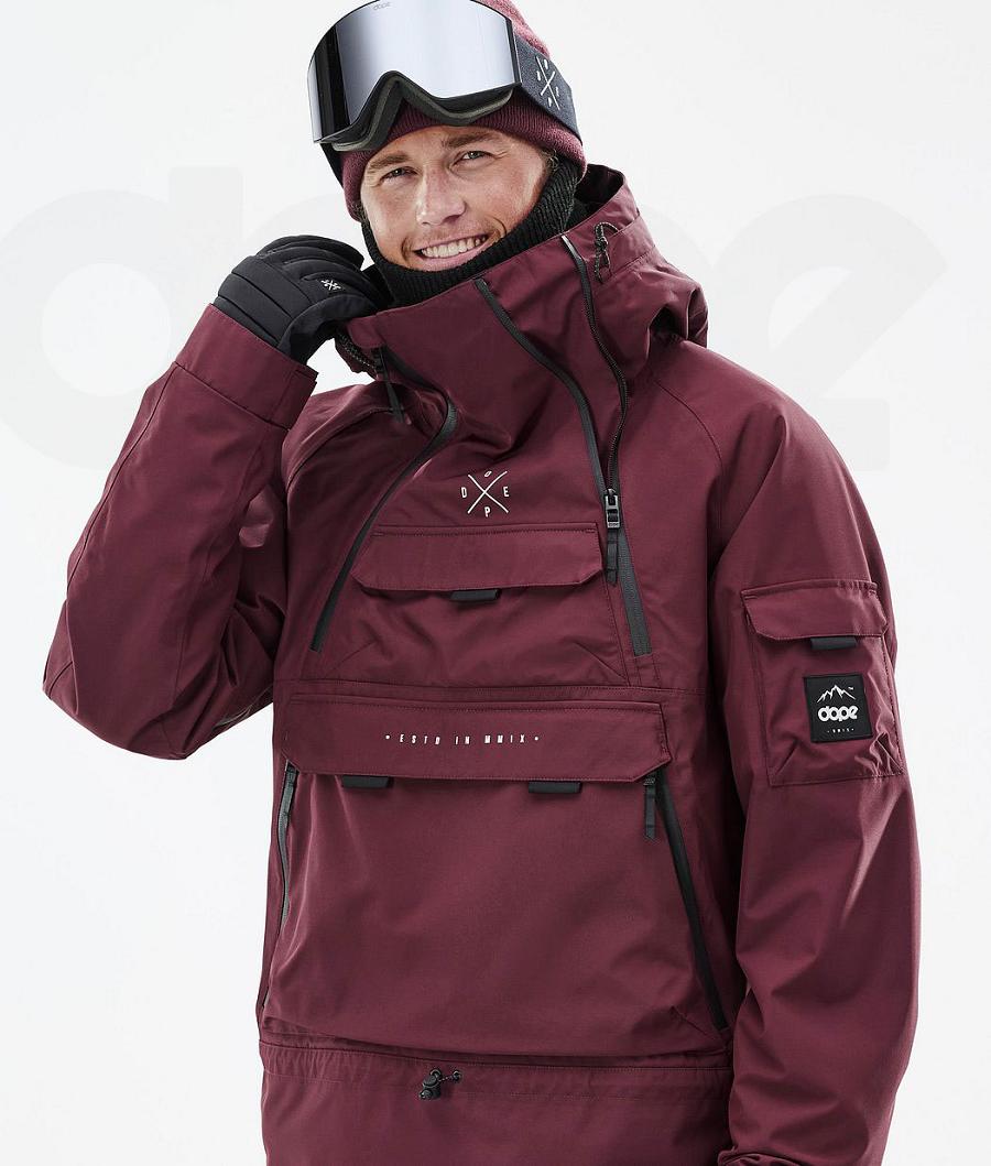 Dope Akin Uomo Giacche Snowboard Bordeaux | ITHK2738