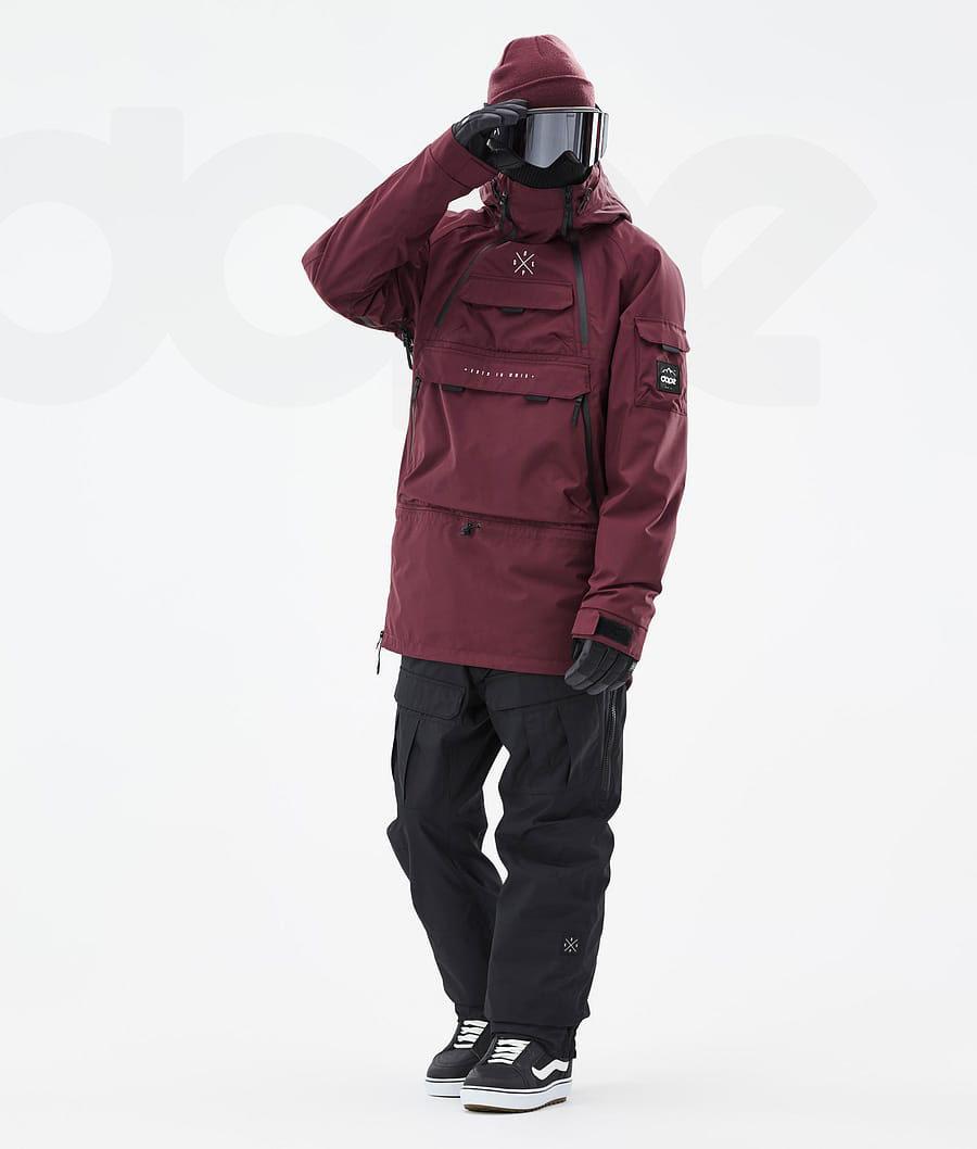 Dope Akin Uomo Giacche Snowboard Bordeaux | ITHK2738