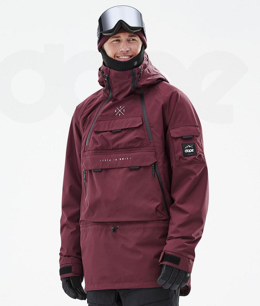 Dope Akin Uomo Giacche Snowboard Bordeaux | ITHK2738