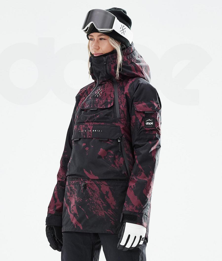 Dope Akin W 2021 Paint Donna Giacche Snowboard Bordeaux | ITWY3418