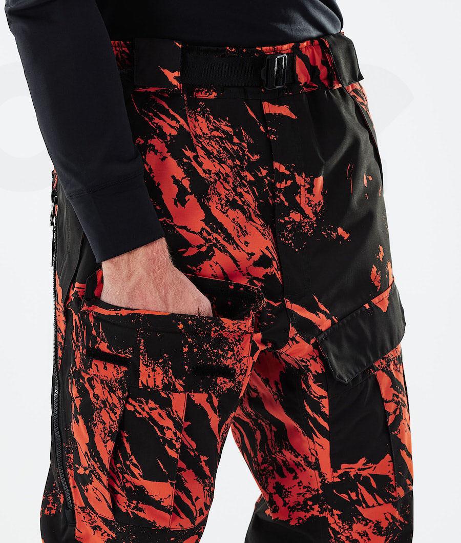 Dope Antek 2021 Paint Uomo Pantaloni Da Sci Arancioni | ITBC2614