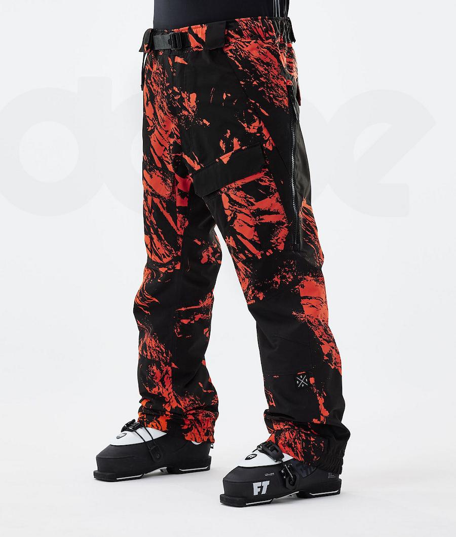 Dope Antek 2021 Paint Uomo Pantaloni Da Sci Arancioni | ITBC2614