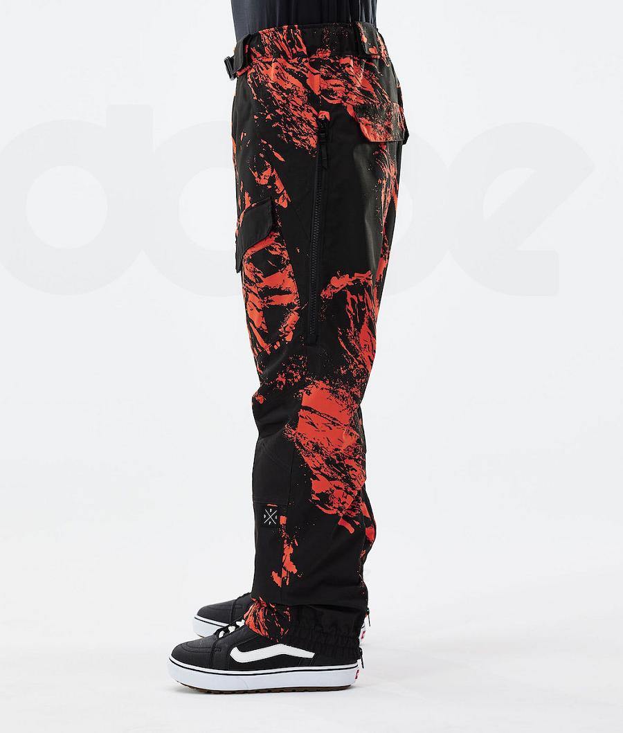 Dope Antek 2021 Paint Uomo Pantaloni Snowboard Arancioni | ITOR2551