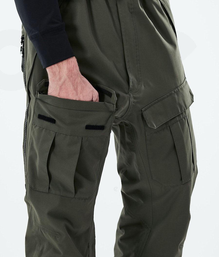 Dope Antek 2021 Uomo Pantaloni Snowboard Verde Oliva Verdi | ITPQ2550