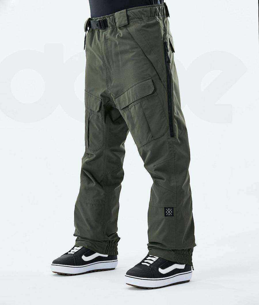 Dope Antek 2021 Uomo Pantaloni Snowboard Verde Oliva Verdi | ITPQ2550